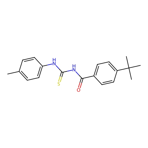 4-tert-butyl-N-[(4-methylphenyl)carbamothioyl]benzamide structure