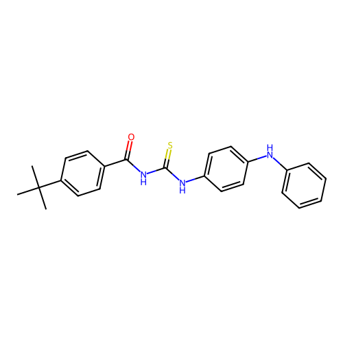 4-tert-Butyl-N-(4-(phenylamino)phenylcarbamothioyl)benzamide structure