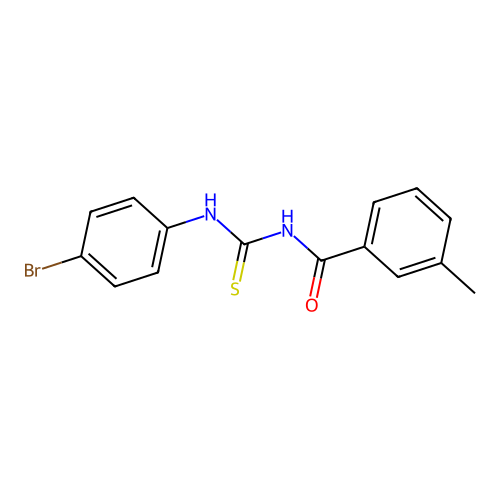 N-[(4-bromophenyl)carbamothioyl]-3-methylbenzamide structure
