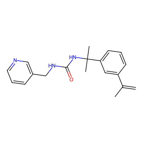 1-(2-(3-(Prop-1-en-2-yl)phenyl)propan-2-yl)-3-(pyridin-3-ylmethyl)urea structure