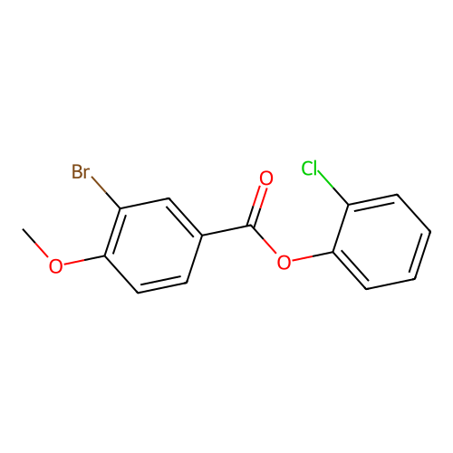 2-Chlorophenyl 3-bromo-4-methoxybenzoate structure