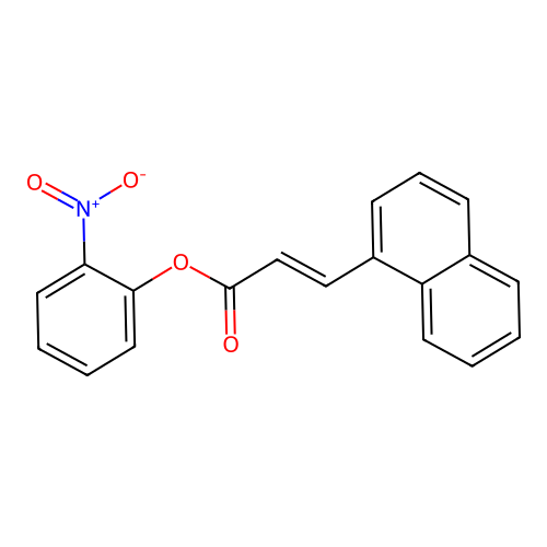 2-Nitrophenyl 3-(1-naphthyl)acrylate structure