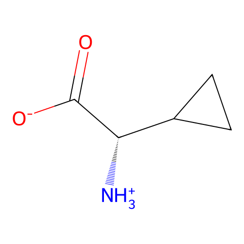 (2S)-2-azaniumyl-2-cyclopropylacetate structure