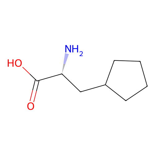 (R)-2-amino-3-cyclopentylpropanoic acid structure