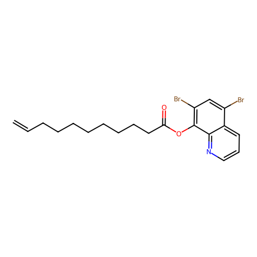 5,7-Dibromo-8-quinolinyl 10-undecenoate structure