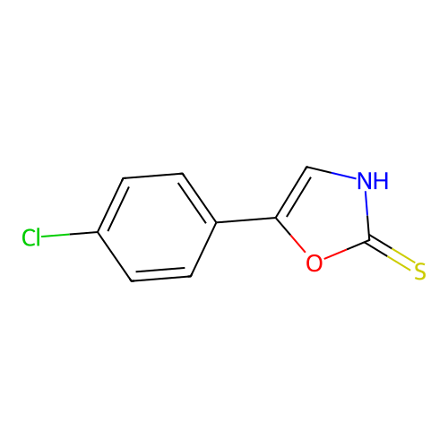 5-(4-Chlorophenyl)-1,3-oxazole-2-thiol structure
