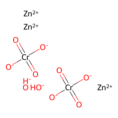 Trizinc;bis(dioxido(dioxo)chromium);dihydroxide structure