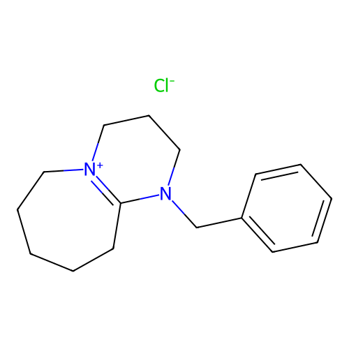 1-Benzyl-2,3,4,6,7,8,9,10-octahydropyrimido(1,2-a)azepinium chloride structure