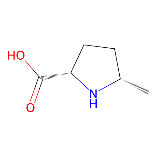 (2S,5S)-5-methylpyrrolidine-2-carboxylic acid structure