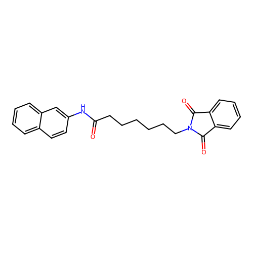 7-(1,3-dioxo-1,3-dihydro-2H-isoindol-2-yl)-N-(naphthalen-2-yl)heptanamide structure