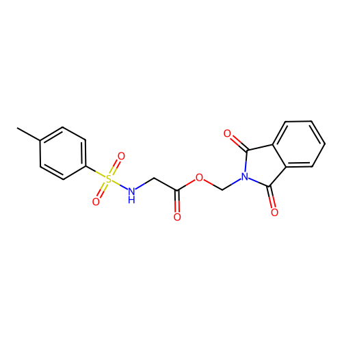 (1,3-Dioxoisoindolin-2-yl)methyl 2-(4-methylphenylsulfonamido)acetate structure
