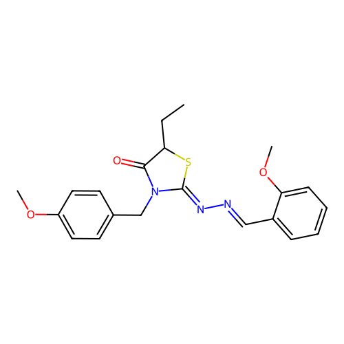 C21H23N3O3S structure