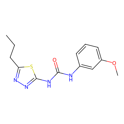 1-(3-Methoxyphenyl)-3-(5-propyl-1,3,4-thiadiazol-2-yl)urea structure
