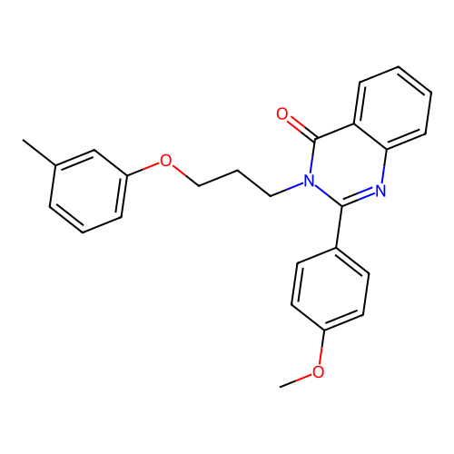 2-(4-methoxyphenyl)-3-[3-(3-methylphenoxy)propyl]quinazolin-4(3H)-one structure