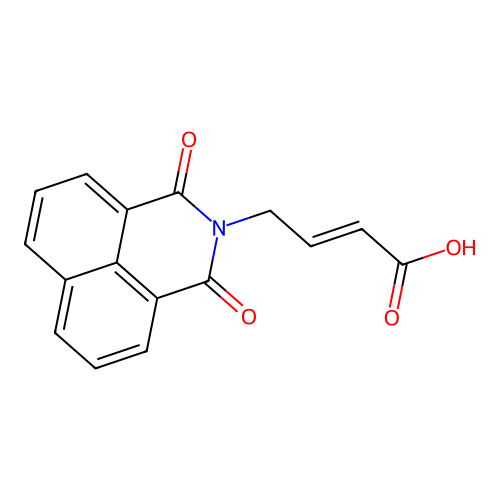 (E)-4-(1,3-dioxobenzo[de]isoquinolin-2-yl)but-2-enoic acid structure