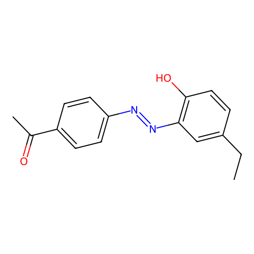 1-Acetyl-4-[(5-ethyl-2-hydroxyphenyl)diazenyl]benzene structure