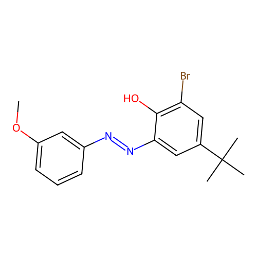 4-(Tert-butyl)-6-bromo-2-[(3-methoxyphenyl)diazenyl]phenol structure