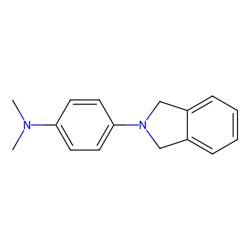 4-(1,3-dihydroisoindol-2-yl)-N,N-dimethylaniline structure