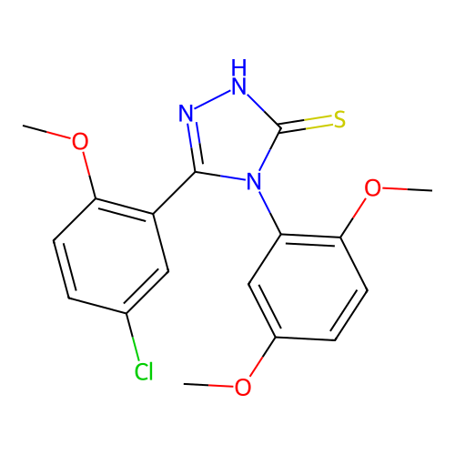 C17H16ClN3O3S structure