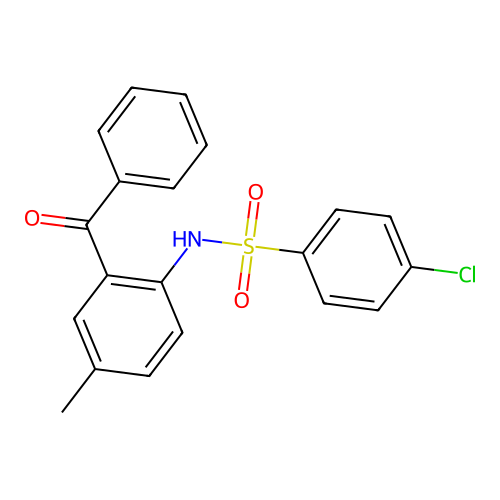 N-(2-benzoyl-4-methylphenyl)-4-chlorobenzenesulfonamide structure