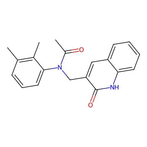 N-(2,3-dimethylphenyl)-N-[(2-oxo-1H-quinolin-3-yl)methyl]acetamide structure