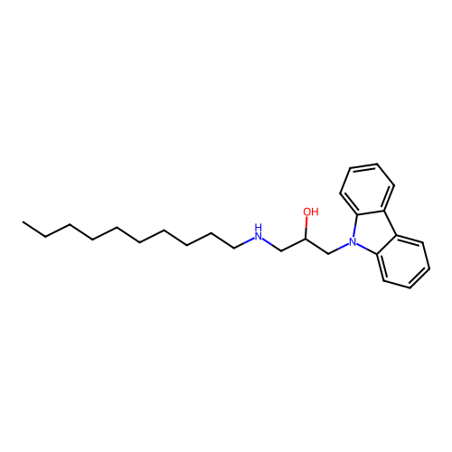 1-Carbazol-9-yl-3-(decylamino)propan-2-ol structure