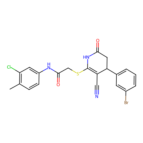C21H17BrClN3O2S structure
