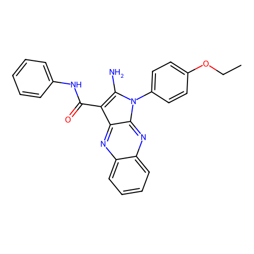 2-amino-1-(4-ethoxyphenyl)-N-phenyl-1H-pyrrolo[2,3-b]quinoxaline-3-carboxamide structure