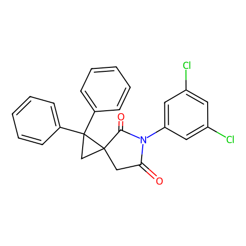 5-(3,5-Dichlorophenyl)-1,1-diphenyl-5-azaspiro[2.4]heptane-4,6-dione structure