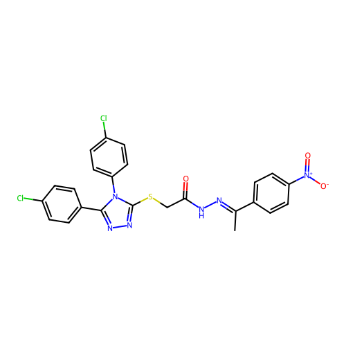 C24H18Cl2N6O3S structure