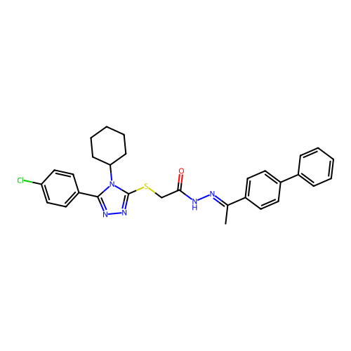 C30H30ClN5OS structure