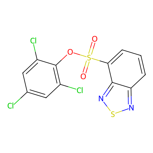 2,4,6-Trichlorophenyl benzo[c][1,2,5]thiadiazole-4-sulfonate structure