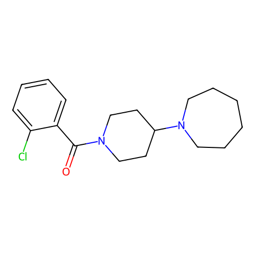 1-[1-(2-Chlorobenzoyl)-4-piperidinyl]azepane structure