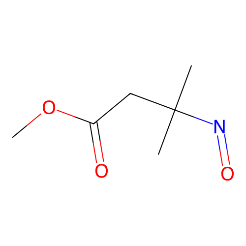 Methyl 3-methyl-3-nitrosobutanoate structure