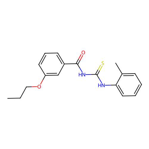 N-[(2-methylphenyl)carbamothioyl]-3-propoxybenzamide structure