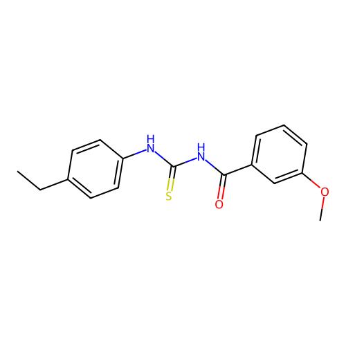 N-[(4-ethylphenyl)carbamothioyl]-3-methoxybenzamide structure