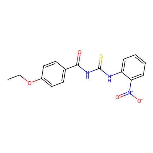 4-ethoxy-N-[(2-nitrophenyl)carbamothioyl]benzamide structure