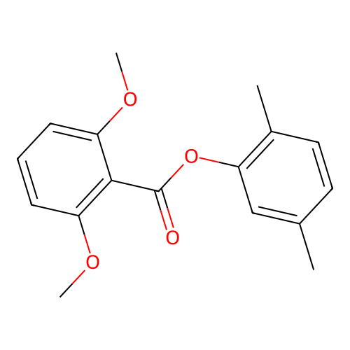 2,5-Dimethylphenyl 2,6-dimethoxybenzoate structure