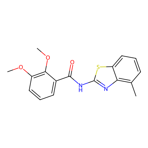 2,3-dimethoxy-N-(4-methyl-1,3-benzothiazol-2-yl)benzamide structure