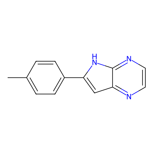 6-(4-methylphenyl)-5H-pyrrolo[2,3-b]pyrazine structure