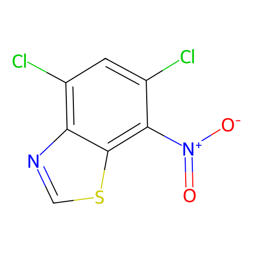 4,6-Dichloro-7-nitro-1,3-benzothiazole structure