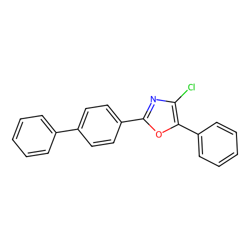 4-Chloro-5-phenyl-2-(4-phenylphenyl)-1,3-oxazole structure