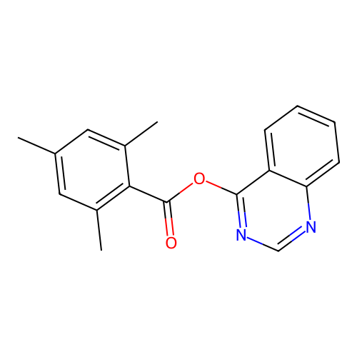 4-Quinazolinyl 2,4,6-trimethylbenzoate structure