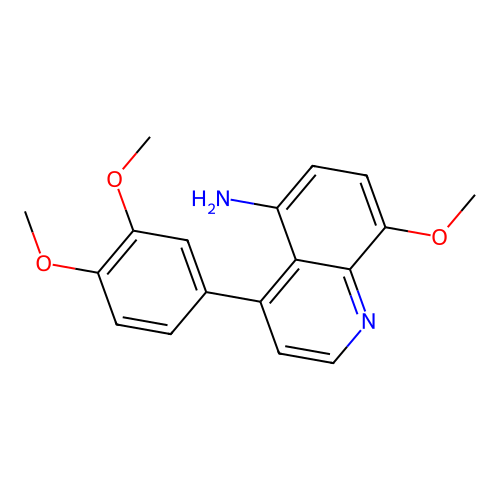 4-(3,4-Dimethoxyphenyl)-8-methoxyquinolin-5-amine structure
