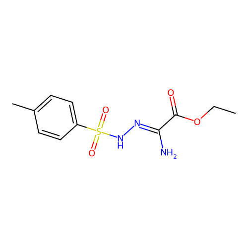 Ethyl amino{[(4-methylphenyl)sulfonyl]hydrazono}acetate structure