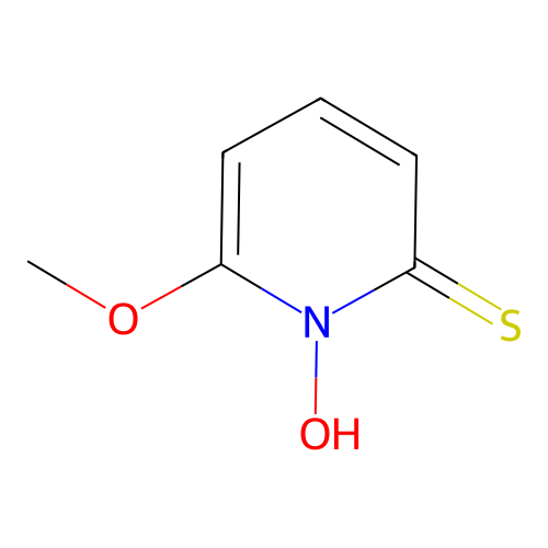 1-Hydroxy-6-methoxypyridine-2-thione structure