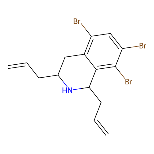 1,3-Diallyl-5,7,8-tribromo-1,2,3,4-tetrahydroisoquinoline structure
