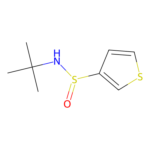N-tert-butylthiophene-3-sulfinamide structure