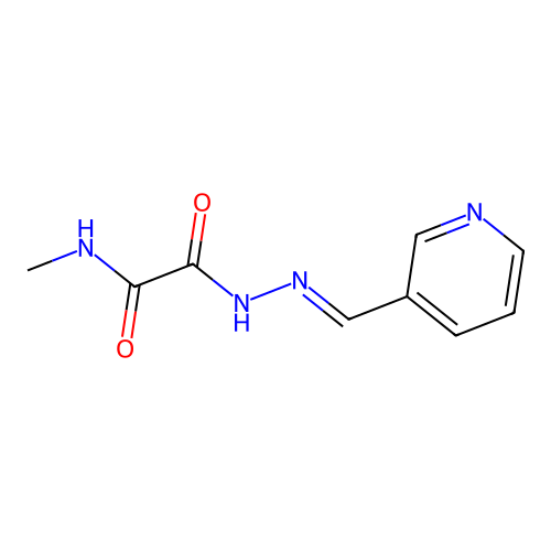 N-methyl-N'-[(E)-pyridin-3-ylmethylideneamino]oxamide structure