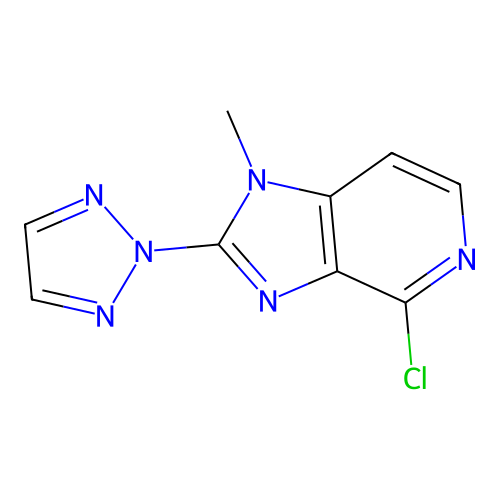 4-Chloro-1-methyl-2-(2H-1,2,3-triazol-2-yl)-1H-imidazo[4,5-c]pyridine structure
